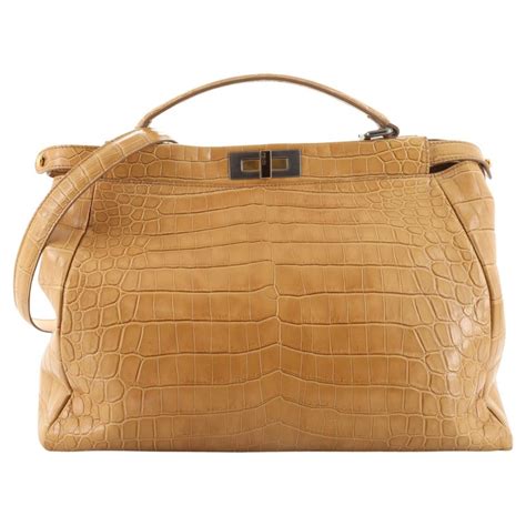 peekaboo large fendi|fendi peekaboo crocodile.